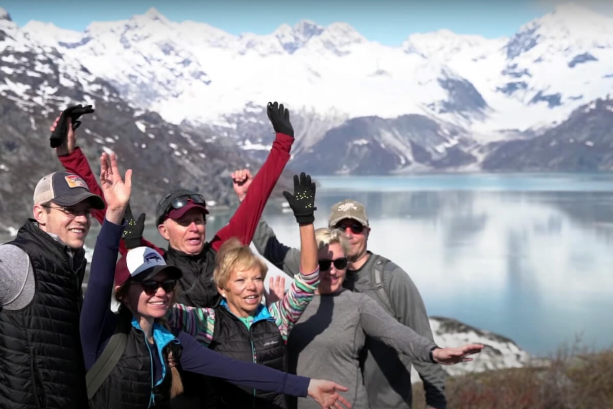Guests Hike in Glacier Bay National Park